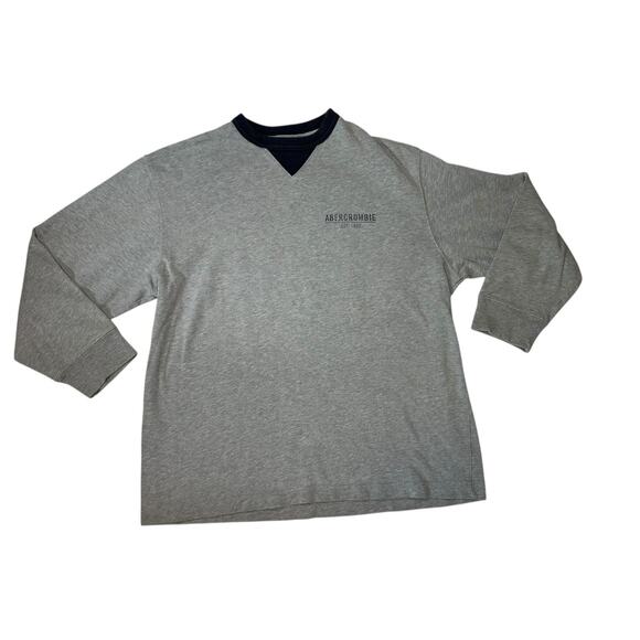 Abercrombie & Fitch Other - Vtg Abercrombie & Fitch Sweatshirt Men’s Large Gray Pullover Crewneck Preppy Y2K